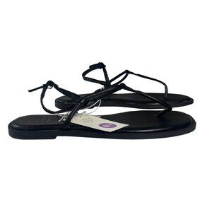 A New Day Tiffany Sandals Womens Size 6.5 Black New Memory Foam